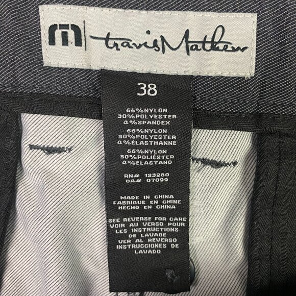 Travis Mathew Shorts Men's 38 Gray Beck Stretch Golf Performance Stretch - Picture 6 of 12